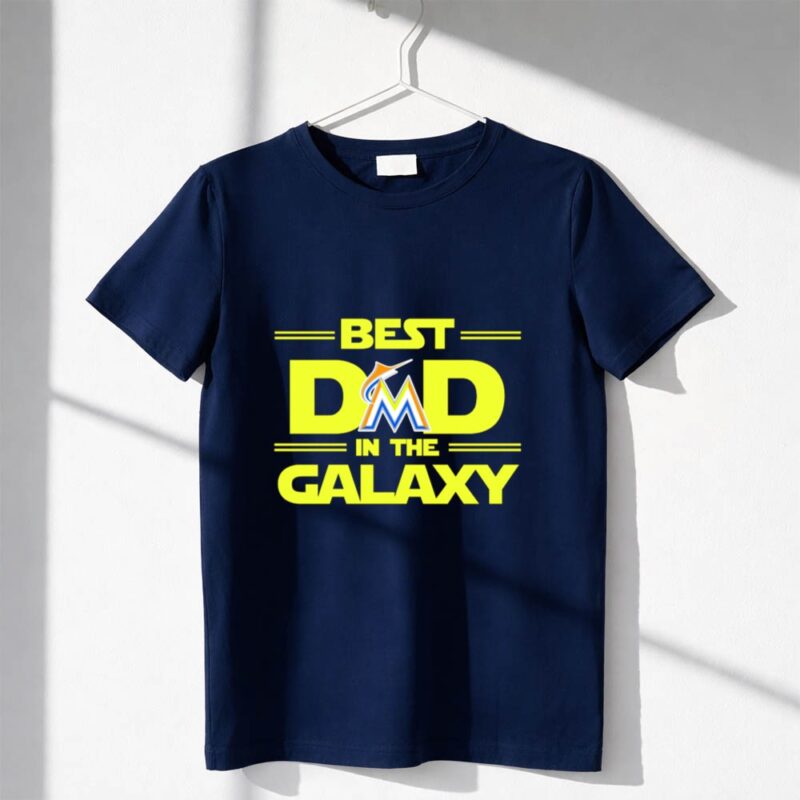 Best Miami Marlins Dad in the Galaxy Star Wars Inspired Graphics 1 T Shirt