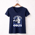 Blue and White Stormtroopers Football Indianapolis Colts 9 Womens V Neck.jpg