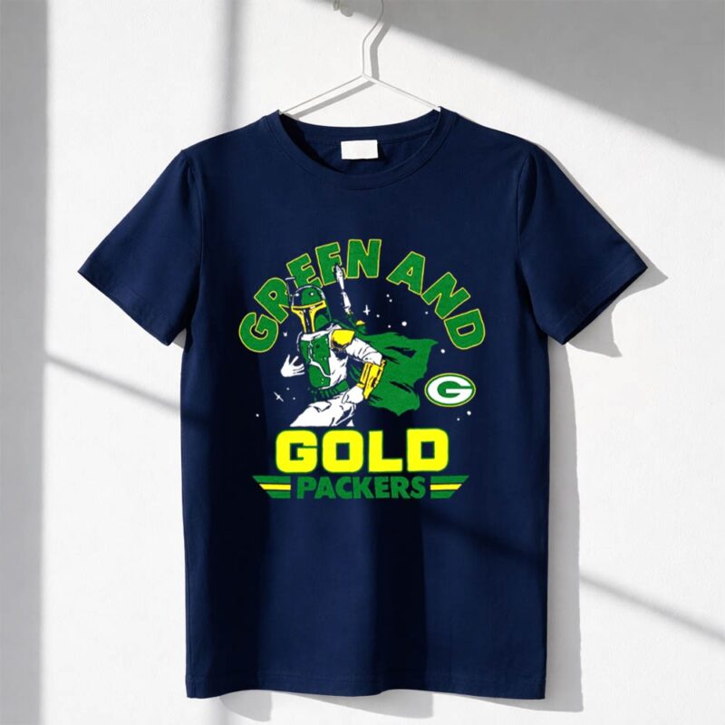 Boba Fett Green and Gold Packers 1 T Shirt