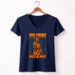 Boba Fett With Miami Dolphins Star Wars 9 Womens V Neck.jpg