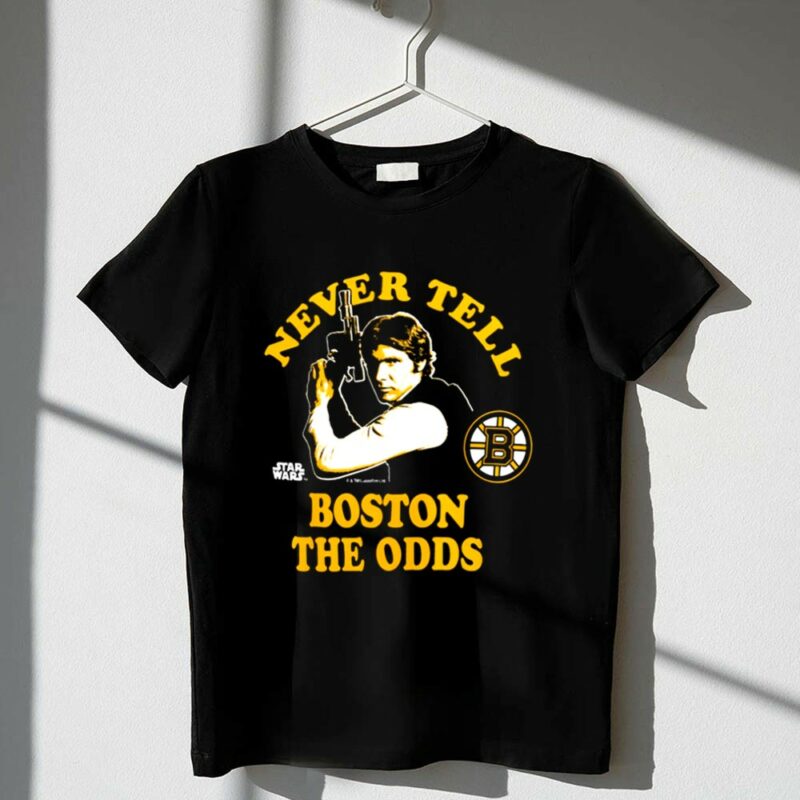 Boston Bruins Han Solo Star Wars Never Tell the Odds 1 T Shirt.jpg