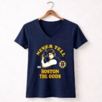 Boston Bruins Han Solo Star Wars Never Tell the Odds 9 Womens V Neck.jpg