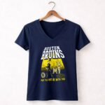 Boston Bruins Star Wars May The Force Be With You 9 Womens V Neck.jpg