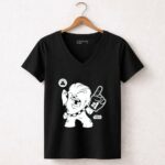 Boston Celtics Star Wars Chewie 1 5 Womens V Neck.jpg