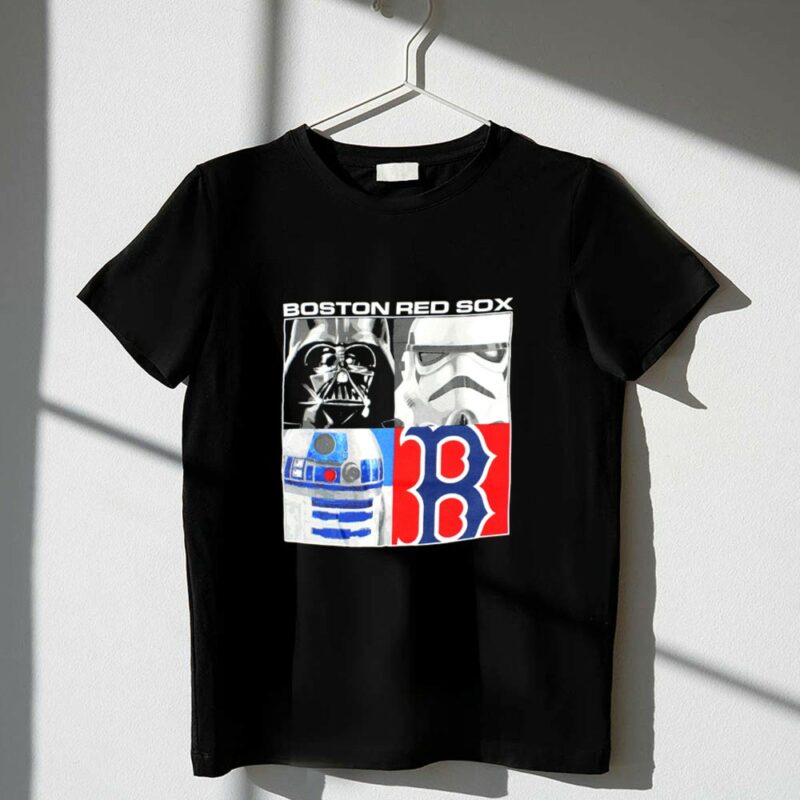 Boston Red Sox Star Wars Darth Vader R2D2 and Stormtroopers 1 T Shirt.jpg