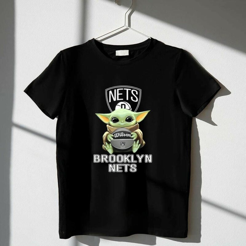 Brooklyn Nets Baby Yoda With Wilson Basketball 1 T Shirt.jpg