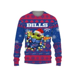 Buffalo Bills Baby Yoda Star Wars Christmas Light Up Ugly Sweater 1.jpg