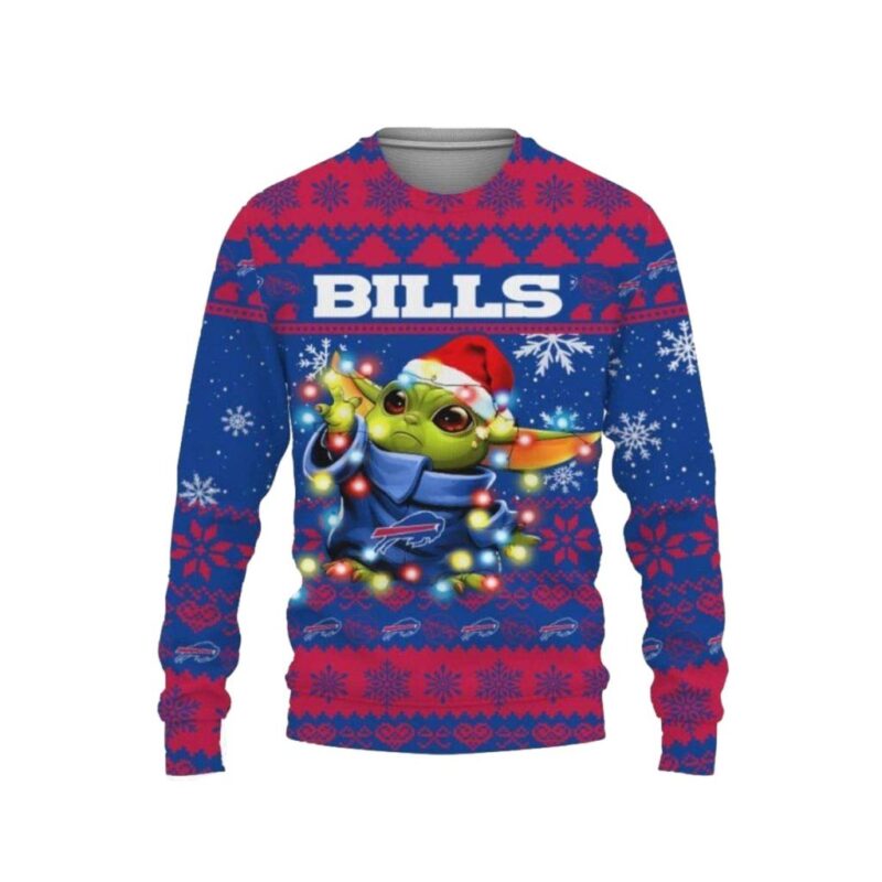 Buffalo Bills Baby Yoda Star Wars Christmas Light Up Ugly Sweater 1.jpg