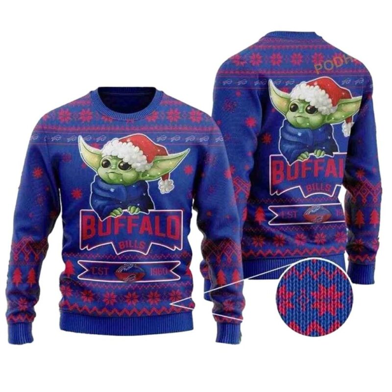 Buffalo Bills Baby Yoda With Santa Hat Funny Ugly Sweater 1.jpg