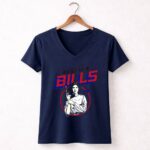 Buffalo Bills Princess Leia Star Wars 9 Womens V Neck.jpg