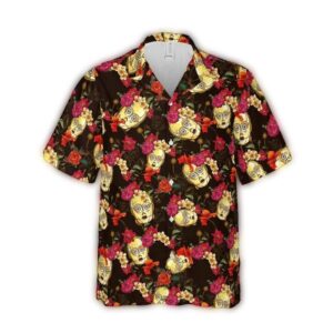 C 3po Star Wars Floral Pattern All Over Print 3D Hawaiian Shirt 1.jpg