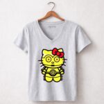 C3 PO Hello Kitty Star Wars Funny 9 Womens V Neck.jpg