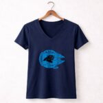 Carolina Panthers The Millennium Falcon Star Wars 9 Womens V Neck.jpg