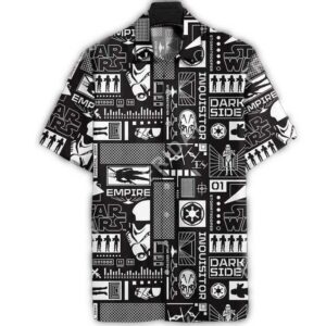 Character Star Wars Black And White Pattern Summer Hawaiian Shirt 63360121 1.jpg