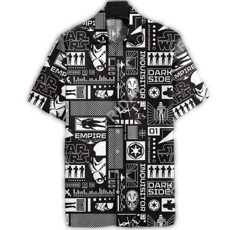 Character Star Wars Black And White Pattern Summer Hawaiian Shirt 63360121 1.jpg