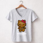 Chewbacca Hello Kitty Star Wars 9 Womens V Neck.jpg