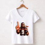 Chewbacca One Cleveland Browns Star Wars 5 Womens V Neck.jpg