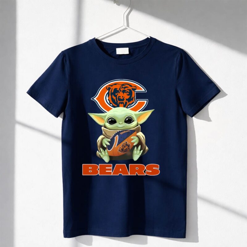 Chicago Bears Baby Yoda Football Fan Gear 1 T Shirt