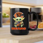 Chicago Bears Baby Yoda Football Fan Gear 2 mug.jpg