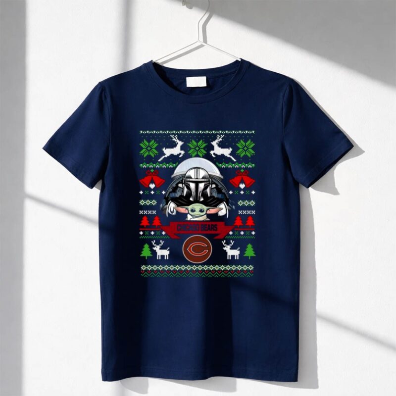 Chicago Bears Darth Vader Baby Yoda Star Wars Christmas 1 T Shirt