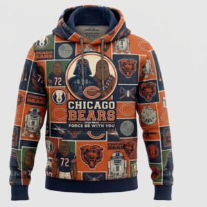 Chicago Bears With Character Star Wars Pattern All Over Print Hoodie 1.jpg