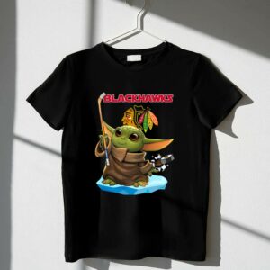 Chicago Blackhawks Baby Yoda Hockey Star Wars Crossover 1 T Shirt.jpg
