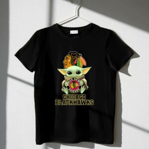 Chicago Blackhawks Baby Yoda Holding Blackhawks 1 T Shirt.jpg