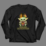 Chicago Blackhawks Baby Yoda Holding Blackhawks 4 Long Sleeves.jpg