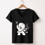 Chicago Bulls Star Wars Chewie 1 5 Womens V Neck.jpg