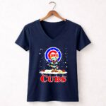 Chicago Cubs Boba Fett Star Wars Christmas 9 Womens V Neck.jpg