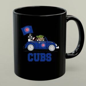 Chicago Cubs Darth Vader Baby Yoda Driving Star Wars Crossover 1 mug.jpg