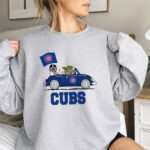 Chicago Cubs Darth Vader Baby Yoda Driving Star Wars Crossover 3 Sweatshirt.jpg
