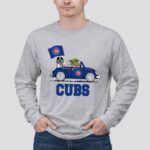 Chicago Cubs Darth Vader Baby Yoda Driving Star Wars Crossover 4 Long Sleeves.jpg