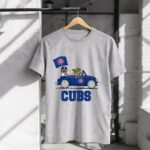 Chicago Cubs Darth Vader Baby Yoda Driving Star Wars Crossover T Shirt 6.jpg