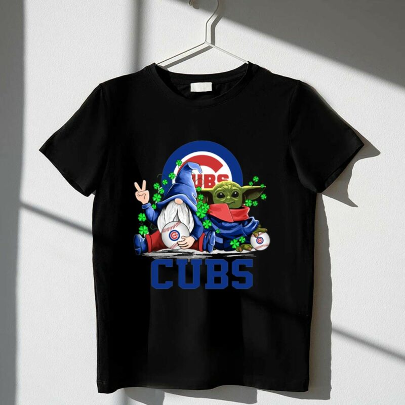 Chicago Cubs Leprechaun Gnome Baby Yoda Baseball Clover 1 T Shirt.jpg