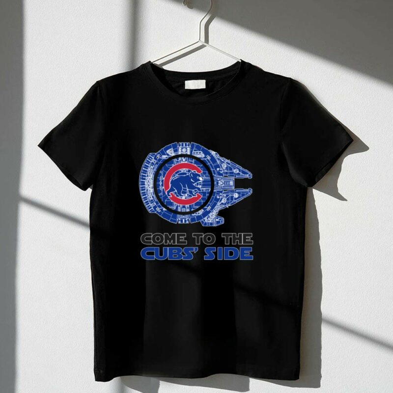 Chicago Cubs Millennium Falcon Come To The Cubs Side 1 T Shirt.jpg