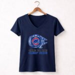 Chicago Cubs Millennium Falcon Come To The Cubs Side 9 Womens V Neck.jpg