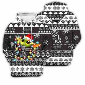 Chicago White Sox Baby Yoda Star Wars Sports Football American Ugly Christmas 3D Hoodie 1.jpg