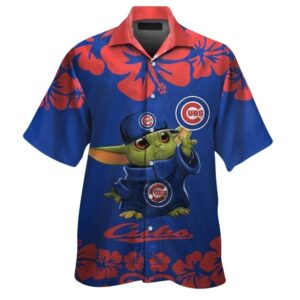 Chicago cubs baby yoda floral tropical hawaiian shirt 1.jpg