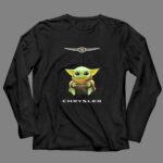 Chrysler Logo Grogu Hugging Pop Culture Icon Baby Yoda 4 Long Sleeves.jpg