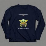 Chrysler Logo Grogu Hugging Pop Culture Icon Baby Yoda 6 Long Sleeves.jpg