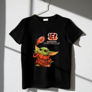 Cincinnati Bengals Baby Yoda Force Powers Football Team 1 T Shirt.jpg