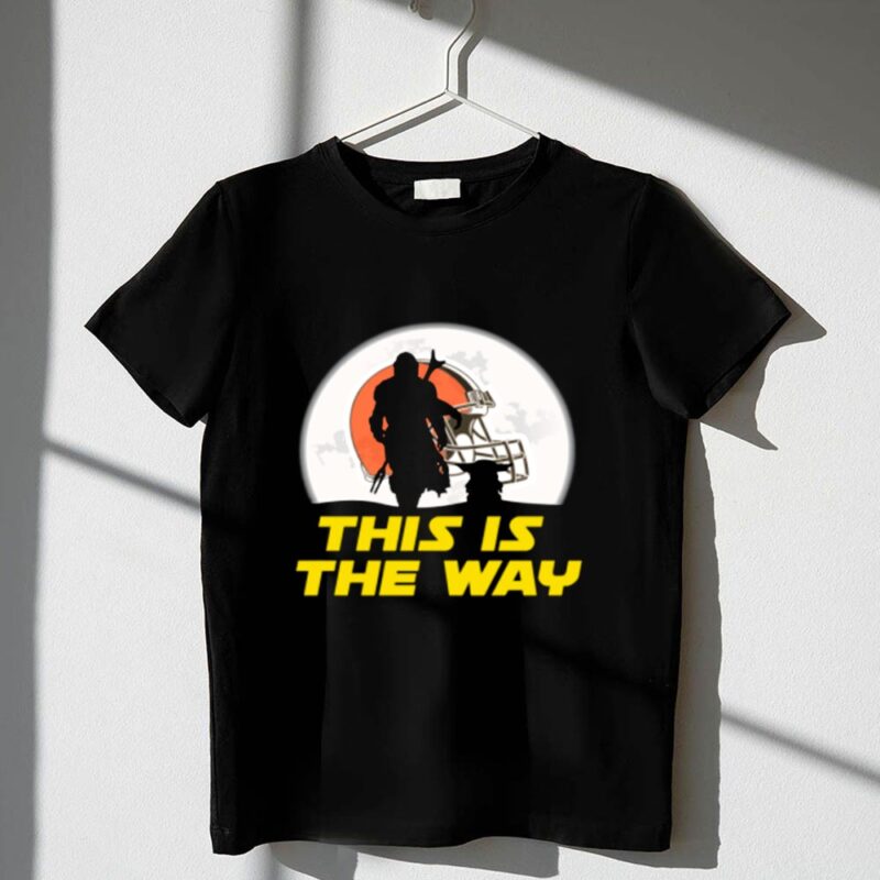 Cleveland Browns Star Wars Yoda And Mandalorian This Is The Way 1 T Shirt.jpg