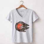 Cleveland Browns The Millennium Falcon Star Wars t 9 Womens V Neck.jpg