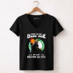 Come To The Dark Side We Have Boston Celtics Star Wars Darth Vader 5 Womens V Neck.jpg