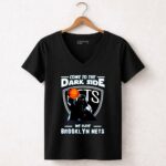Come To The Dark Side We Have Brooklyn Nets Star Wars Darth Vader 5 Womens V Neck.jpg