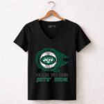 Come To The Jets Side Star Wars New York Jets 5 Womens V Neck.jpg