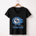 Come To The Titans Side Star Wars X Tennessee Titans 5 Womens V Neck.jpg
