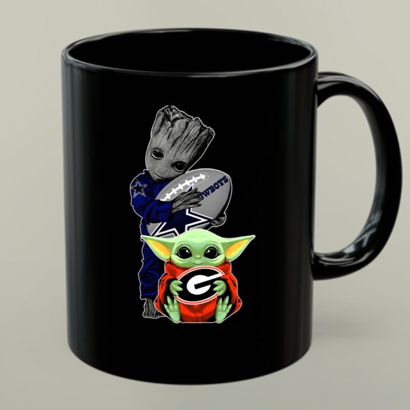 Cowboys Football Groot And Baby Yoda Bulldogs Fan 1 mug.jpg