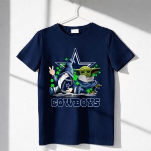 Cowboys Gnome Baby Yoda Shamrocks Dallas Mashup Football Shirt